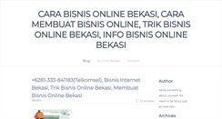 Desktop Screenshot of memulaibisnisonlinebekasi.weebly.com