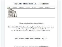 Tablet Screenshot of bookofmilliners.weebly.com