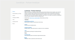 Desktop Screenshot of laatukirjat.weebly.com
