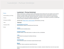 Tablet Screenshot of laatukirjat.weebly.com