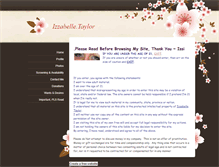 Tablet Screenshot of izzabelle-taylor.weebly.com