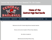 Tablet Screenshot of centralhighschoolbaseball.weebly.com