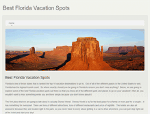 Tablet Screenshot of bestfloridavacationspots.weebly.com