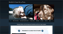 Desktop Screenshot of kendrascausefor4paws.weebly.com