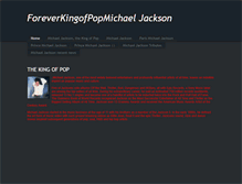 Tablet Screenshot of foreverkingofpopmichaeljackson.weebly.com
