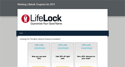 Desktop Screenshot of lifelockcoupons.weebly.com
