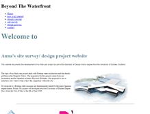 Tablet Screenshot of beyondthewaterfront.weebly.com