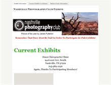 Tablet Screenshot of nashvillephotographyclubexibits.weebly.com