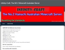 Tablet Screenshot of infinitycraft.weebly.com