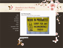 Tablet Screenshot of dandjwedding.weebly.com