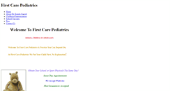 Desktop Screenshot of firstcarepeds.weebly.com