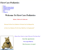 Tablet Screenshot of firstcarepeds.weebly.com