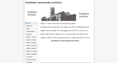 Desktop Screenshot of foulshamarchives.weebly.com