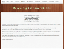 Tablet Screenshot of davesbigfatlimericksite.weebly.com