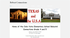 Desktop Screenshot of bobcatconnections.weebly.com