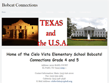 Tablet Screenshot of bobcatconnections.weebly.com
