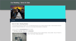 Desktop Screenshot of forsale-weddingitems.weebly.com