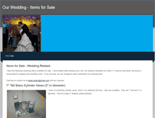 Tablet Screenshot of forsale-weddingitems.weebly.com