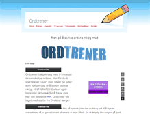 Tablet Screenshot of ordtrener.weebly.com