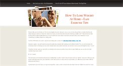 Desktop Screenshot of howtoloseweightathome.weebly.com