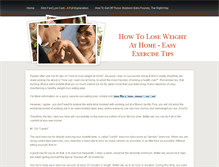 Tablet Screenshot of howtoloseweightathome.weebly.com