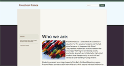 Desktop Screenshot of preschoolpalace.weebly.com