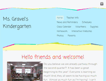 Tablet Screenshot of msgravelskindergarten.weebly.com