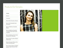 Tablet Screenshot of productsforfemales73.weebly.com