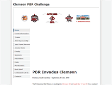 Tablet Screenshot of clemsonpbr.weebly.com