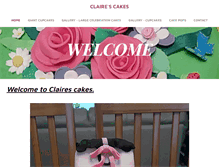 Tablet Screenshot of clairescakes.weebly.com