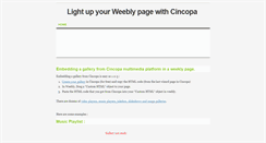 Desktop Screenshot of cincopa.weebly.com