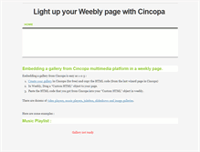 Tablet Screenshot of cincopa.weebly.com