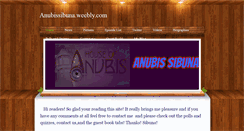 Desktop Screenshot of anubissibuna.weebly.com