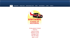 Desktop Screenshot of bowthorpeschoolofmotoring.weebly.com