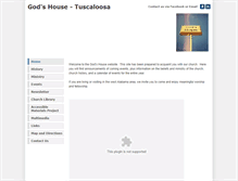 Tablet Screenshot of godshousetuscaloosa.weebly.com