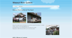 Desktop Screenshot of missouririverquilters.weebly.com