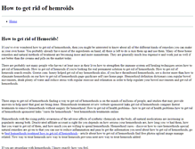 Tablet Screenshot of howtogetridofhemorids.weebly.com