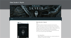 Desktop Screenshot of elderscrollsvskyrimpc.weebly.com