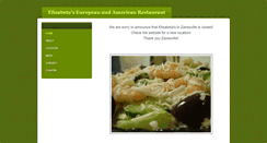 Desktop Screenshot of elisabetasrestaurant.weebly.com