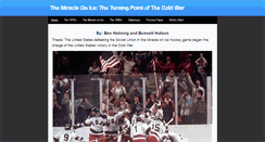 Desktop Screenshot of coldwarmiracle.weebly.com