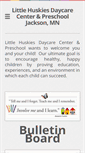 Mobile Screenshot of littlehuskiesdaycarepreschool.weebly.com