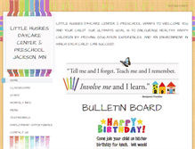 Tablet Screenshot of littlehuskiesdaycarepreschool.weebly.com