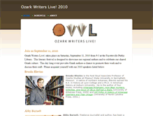 Tablet Screenshot of ozarkwriterslive.weebly.com