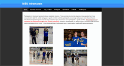 Desktop Screenshot of msuintramurals.weebly.com