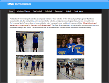 Tablet Screenshot of msuintramurals.weebly.com