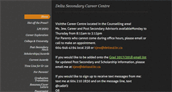 Desktop Screenshot of deltasecondarycareercentre.weebly.com