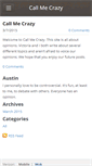 Mobile Screenshot of callmecrazy.weebly.com
