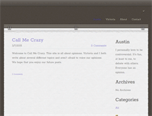 Tablet Screenshot of callmecrazy.weebly.com