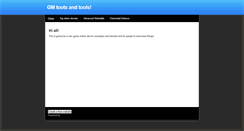 Desktop Screenshot of gmtools.weebly.com
