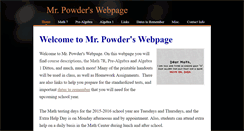 Desktop Screenshot of dpowder.weebly.com